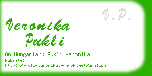 veronika pukli business card